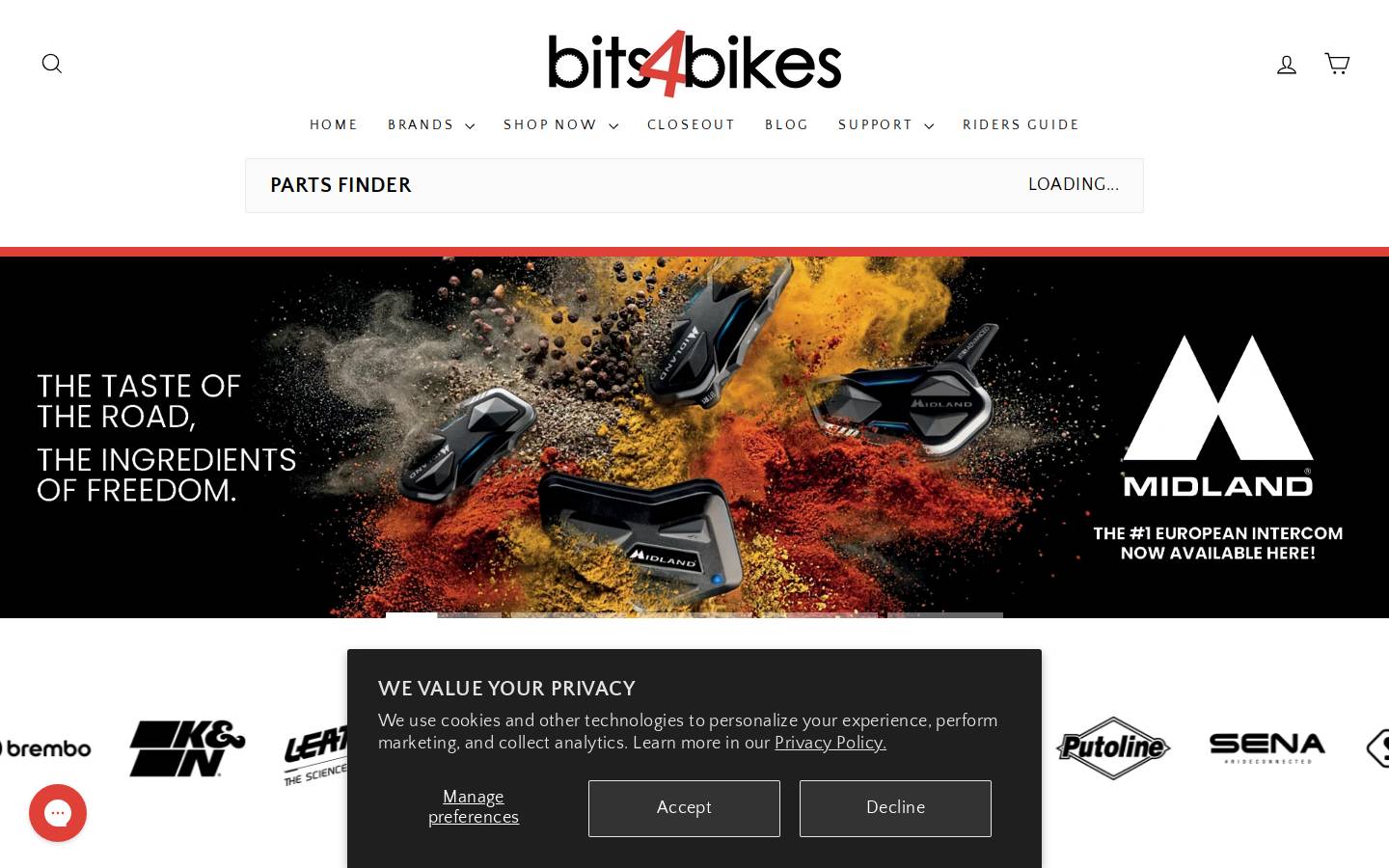 bits4bikes.co.nz homepage screenshot