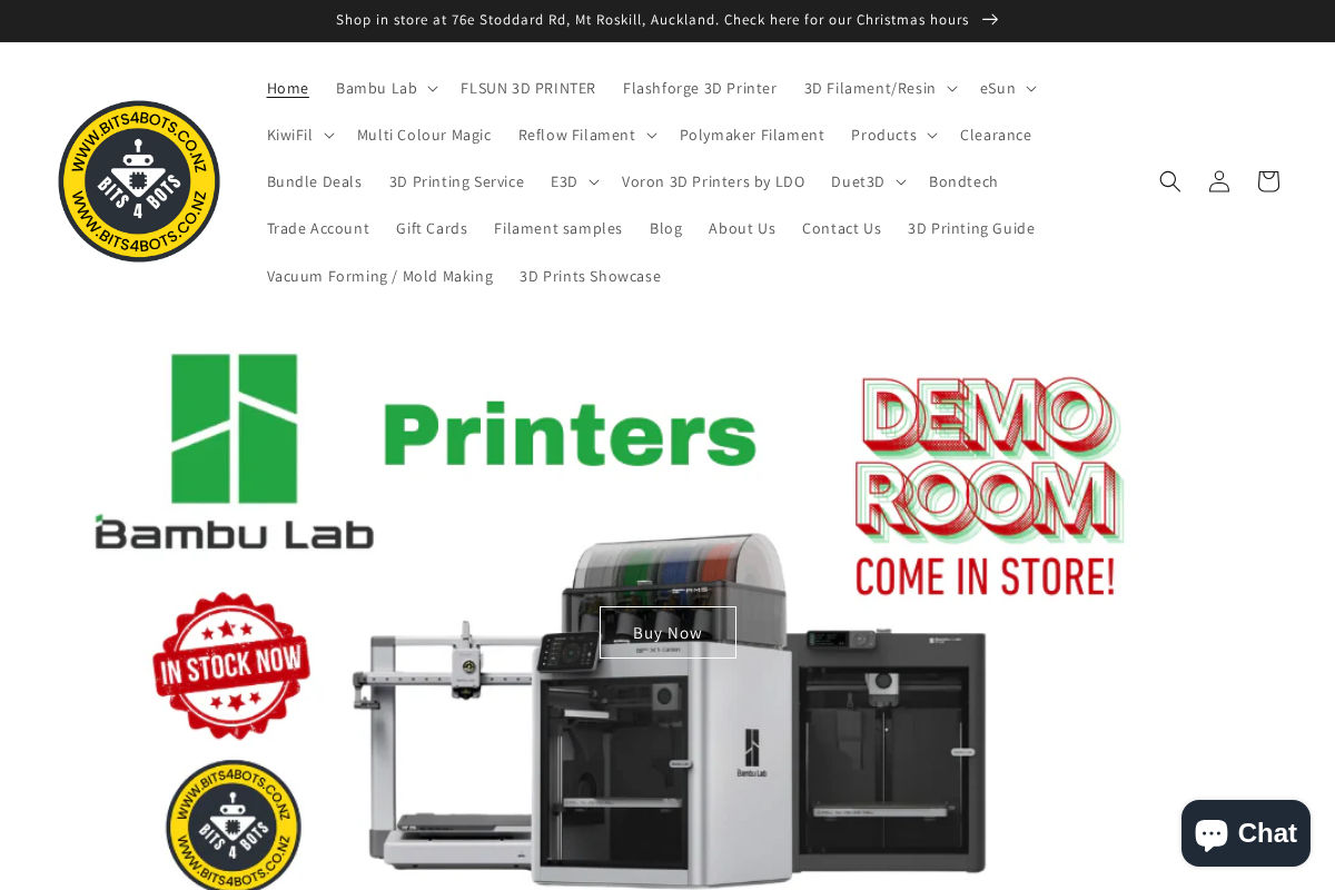 Bits4Bots homepage screenshot