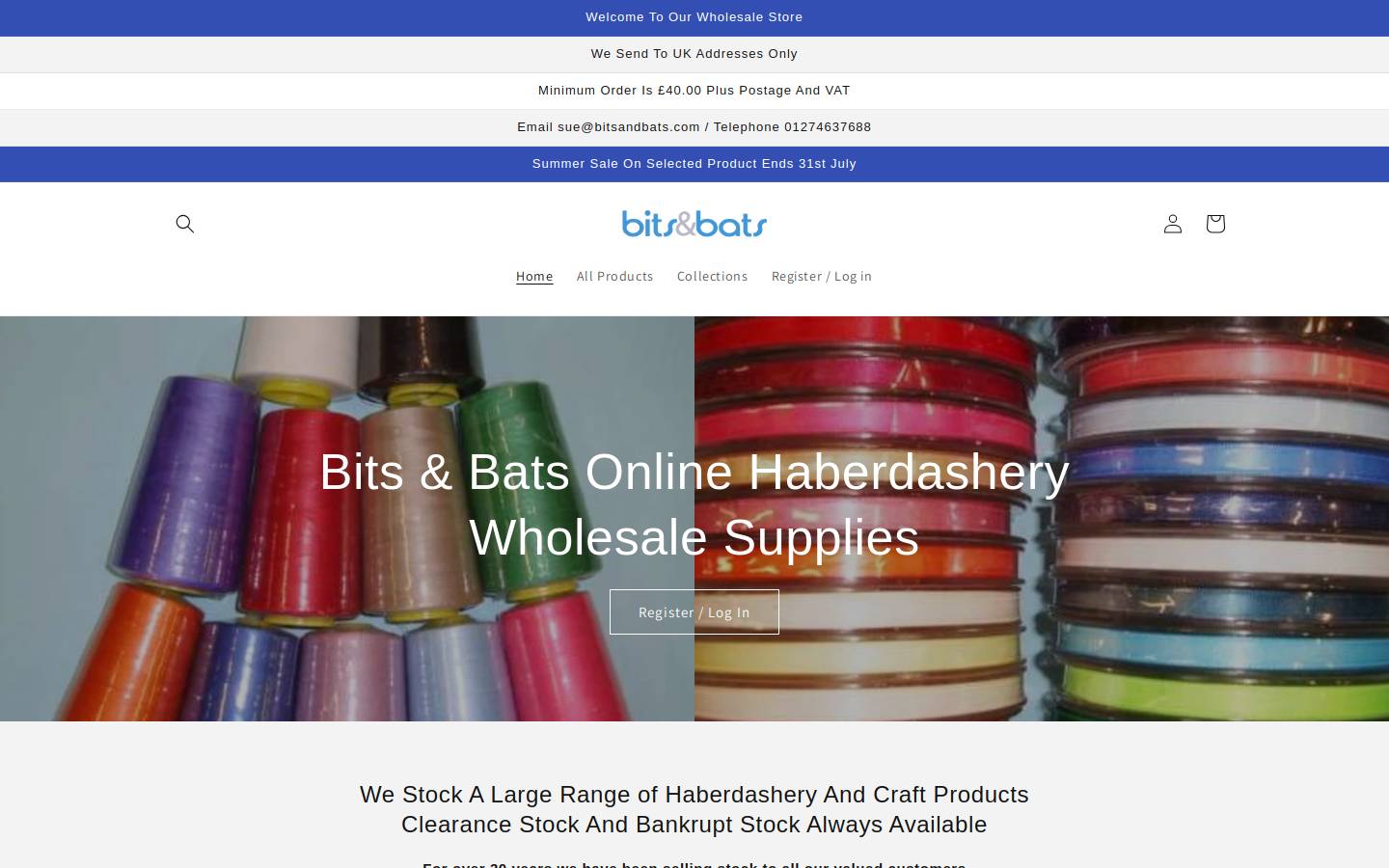 bitsandbats.com homepage screenshot