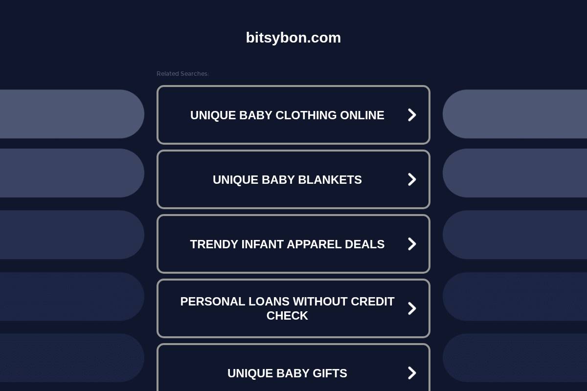 bitsybon.com homepage screenshot