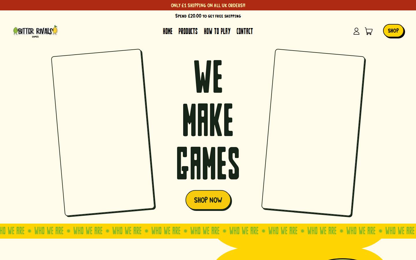 bitterrivals.com homepage screenshot