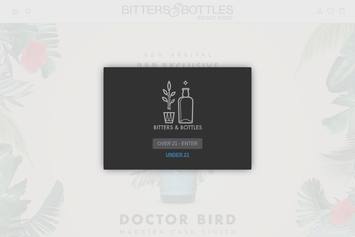 Bitters & Bottles homepage screenshot