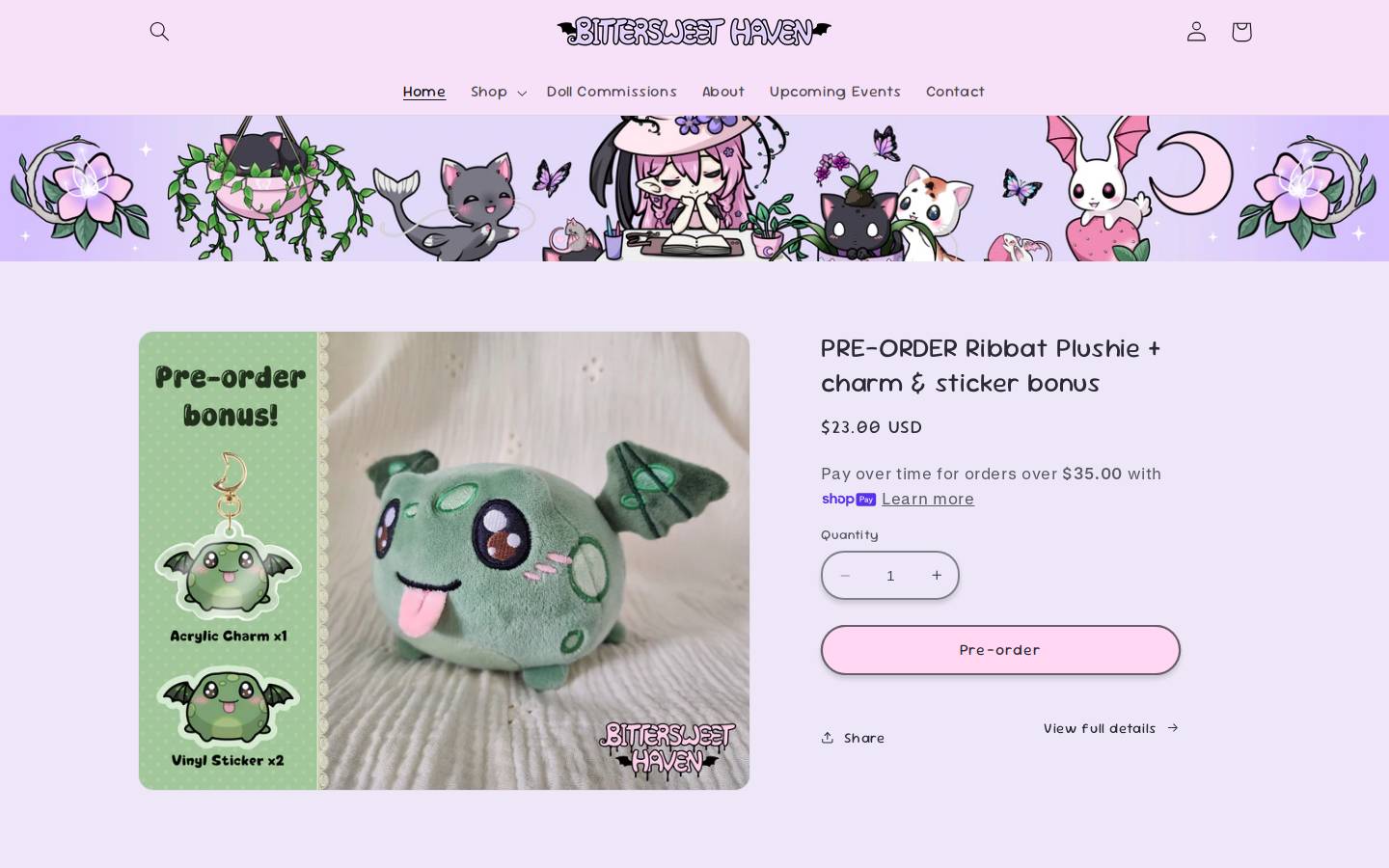 bittersweethaven.com homepage screenshot