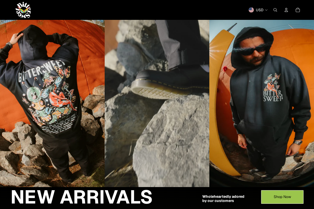 bittersweetnow.com homepage screenshot