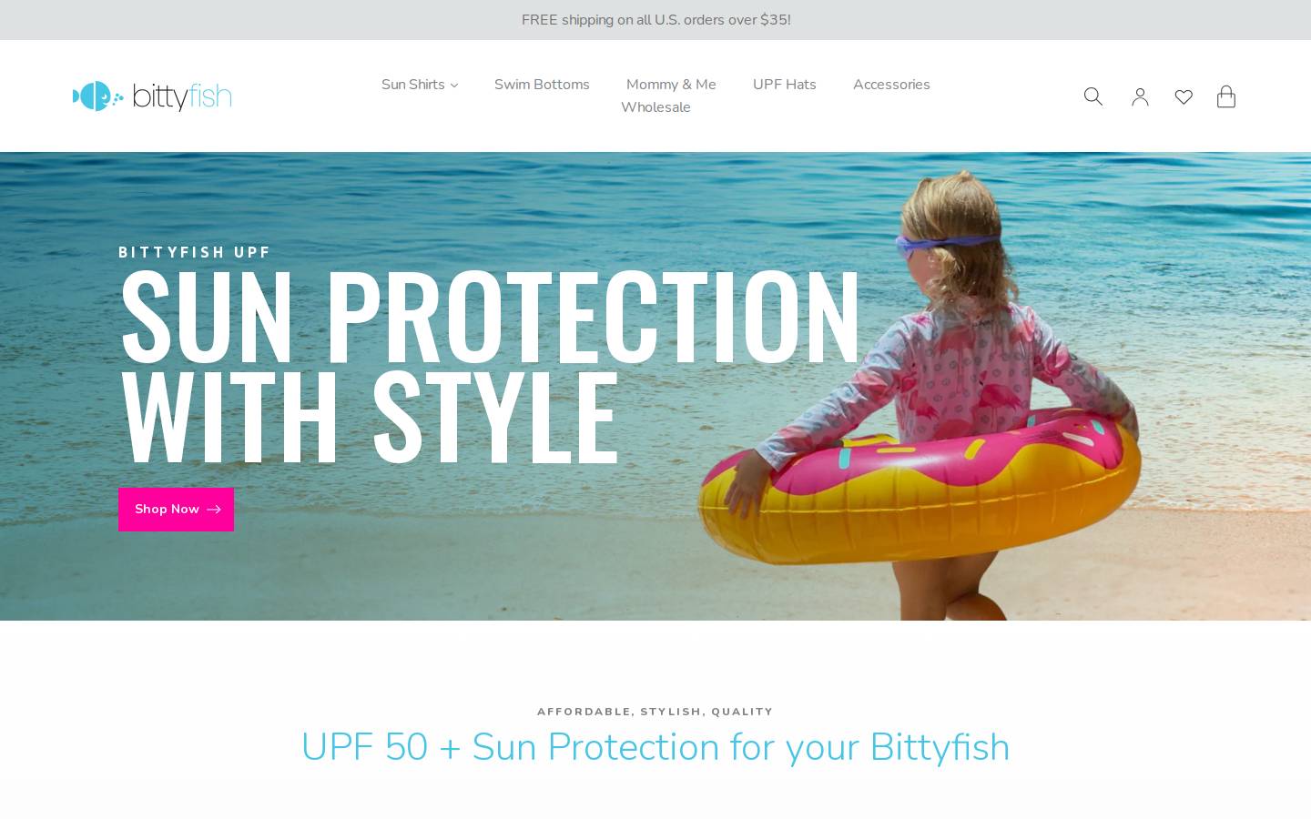 Bittyfish homepage screenshot