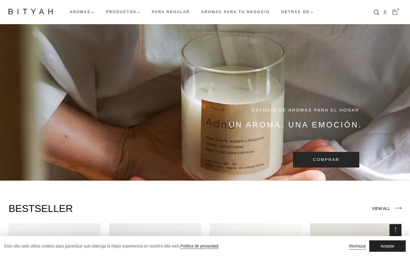 bityah.es homepage screenshot