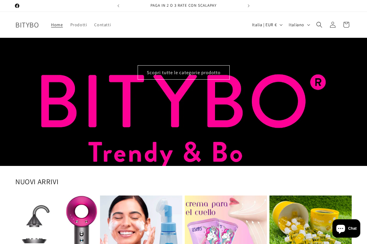Bitybo homepage screenshot