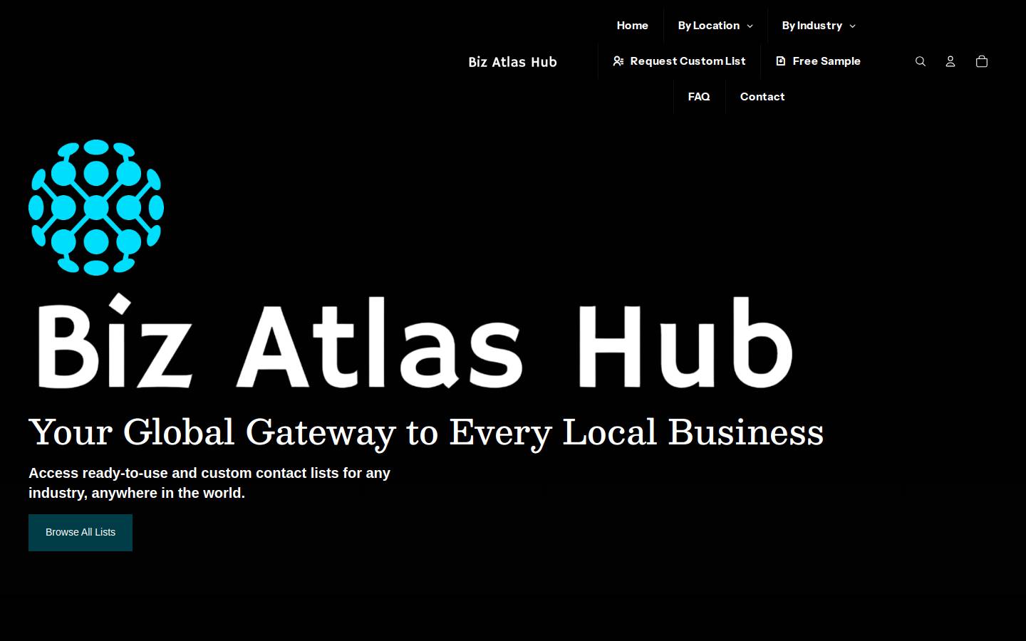bizatlashub.com homepage screenshot