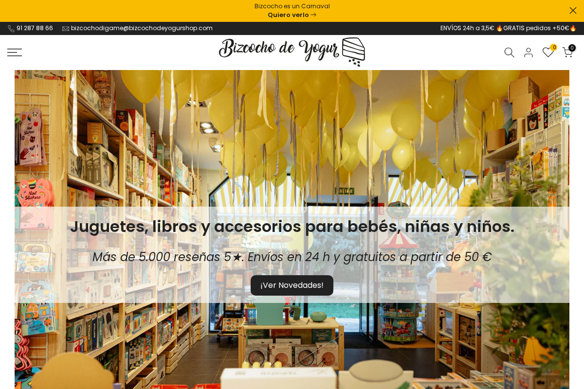 Bizcocho de Yogur homepage screenshot