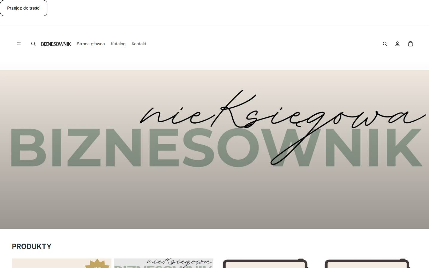 biznesownik.com homepage screenshot