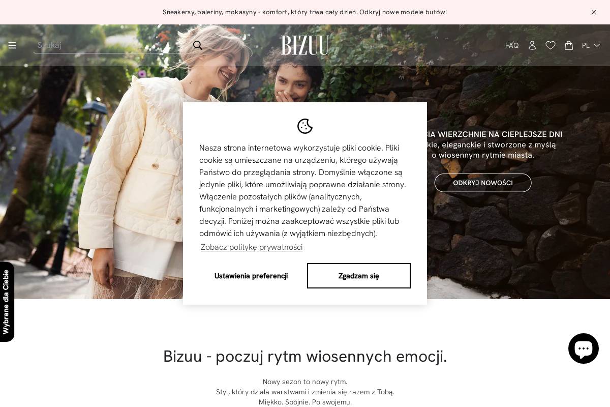 bizuu.pl homepage screenshot