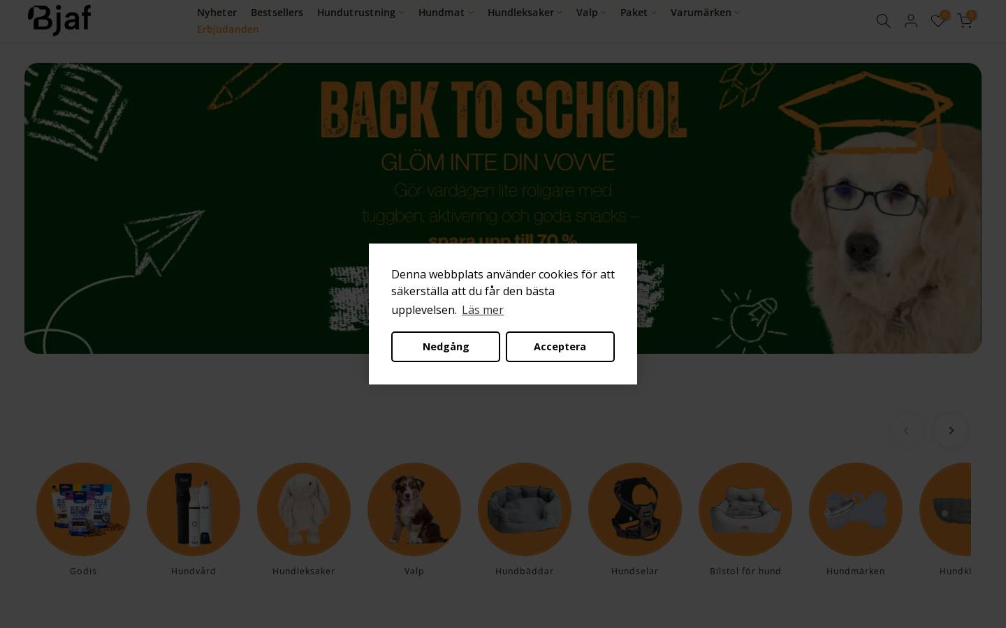 Bjaf homepage screenshot