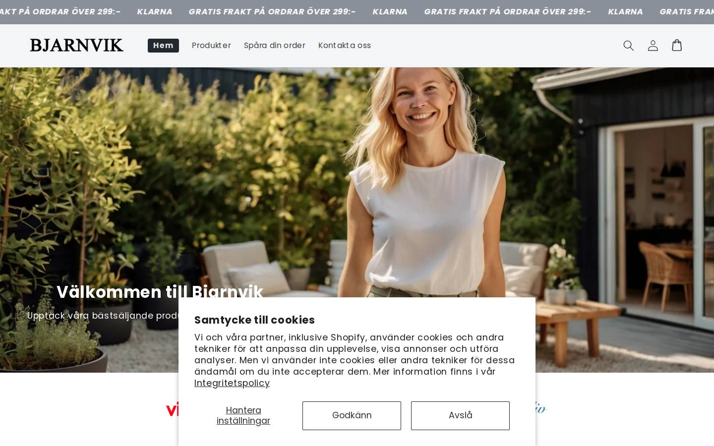 bjarnvik.com homepage screenshot