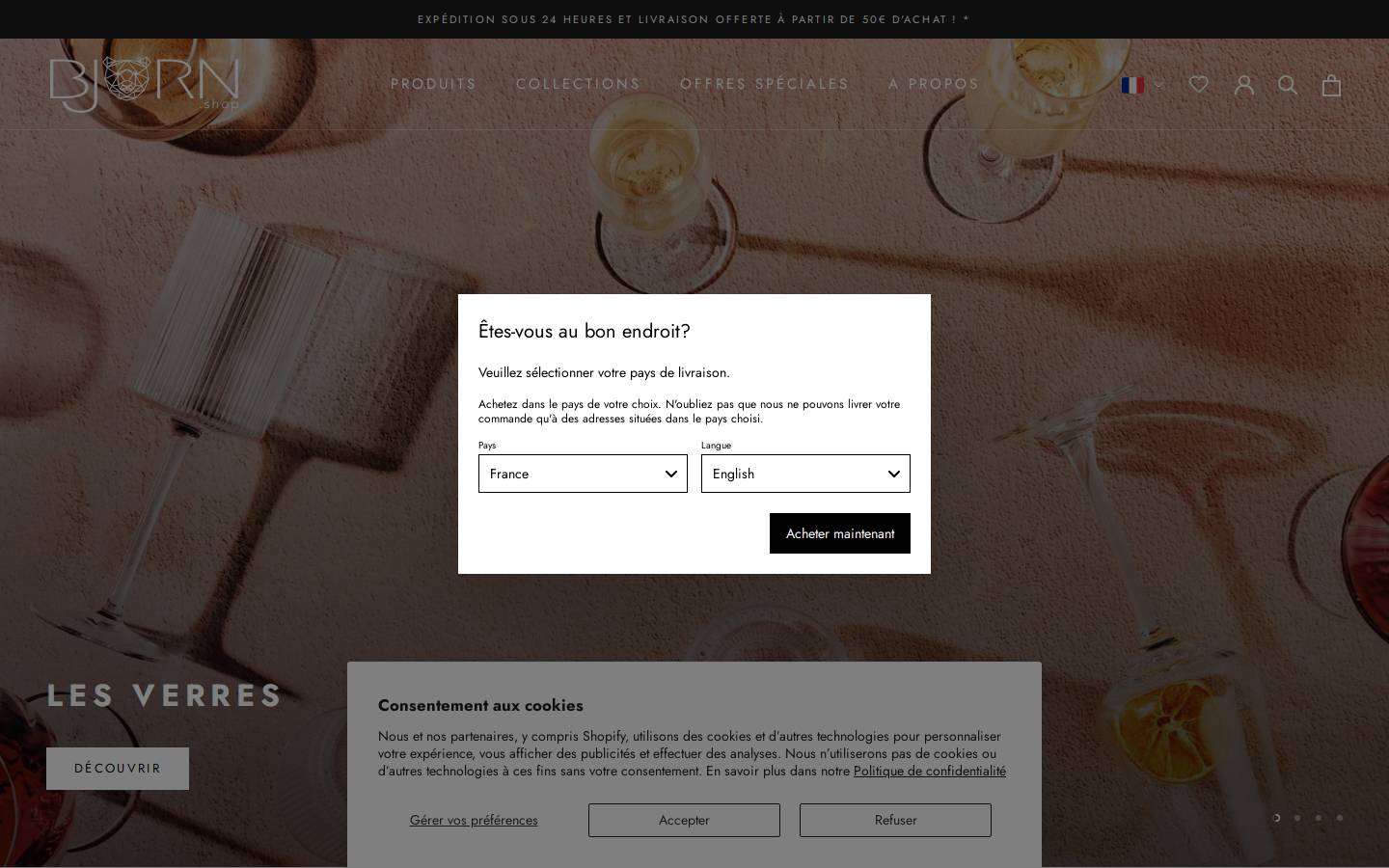 bjorn.shop homepage screenshot