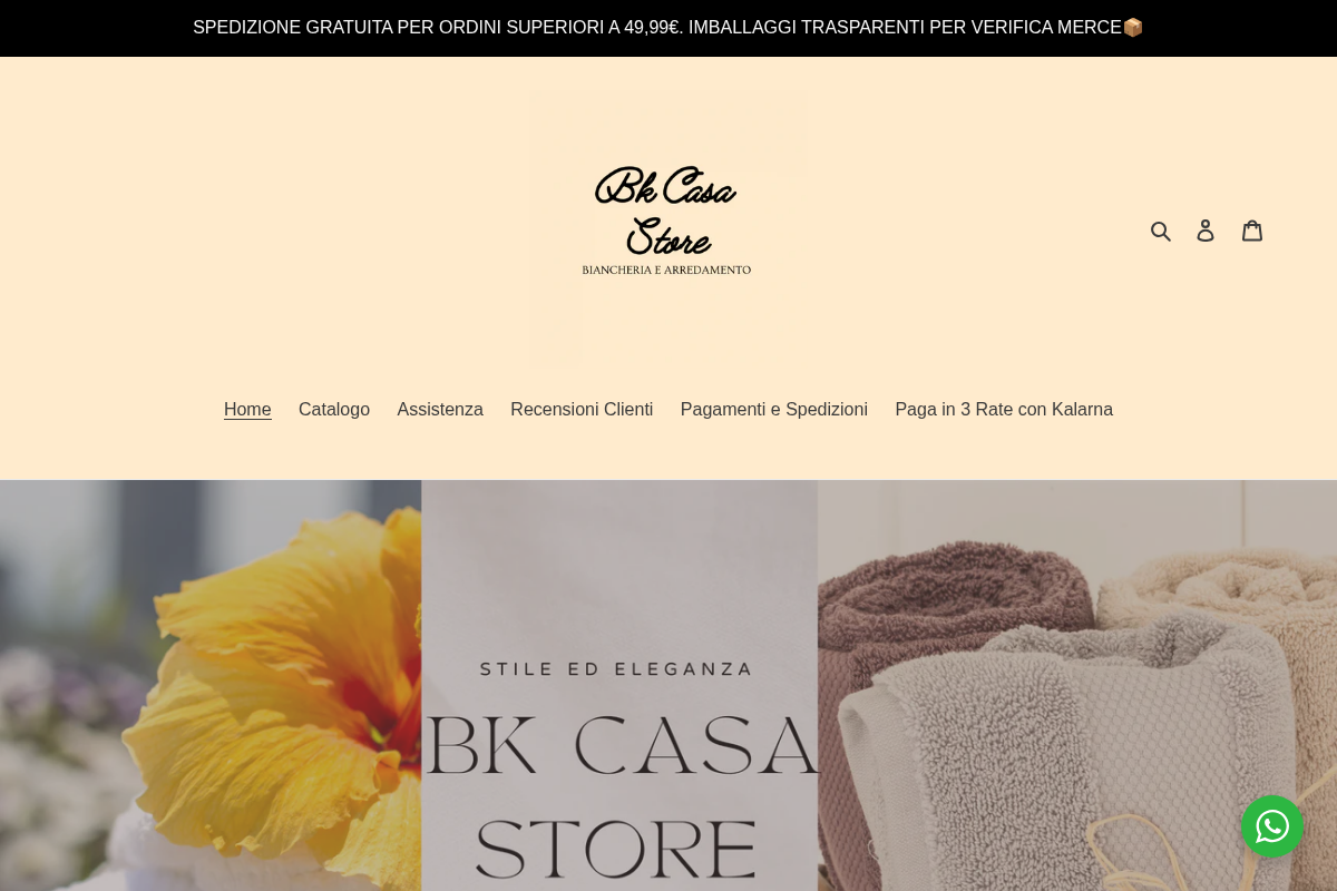 BKCasaStore homepage screenshot