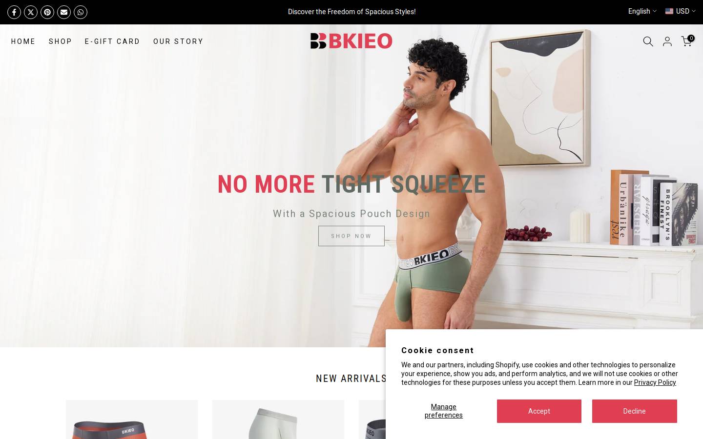 Bkieo homepage screenshot