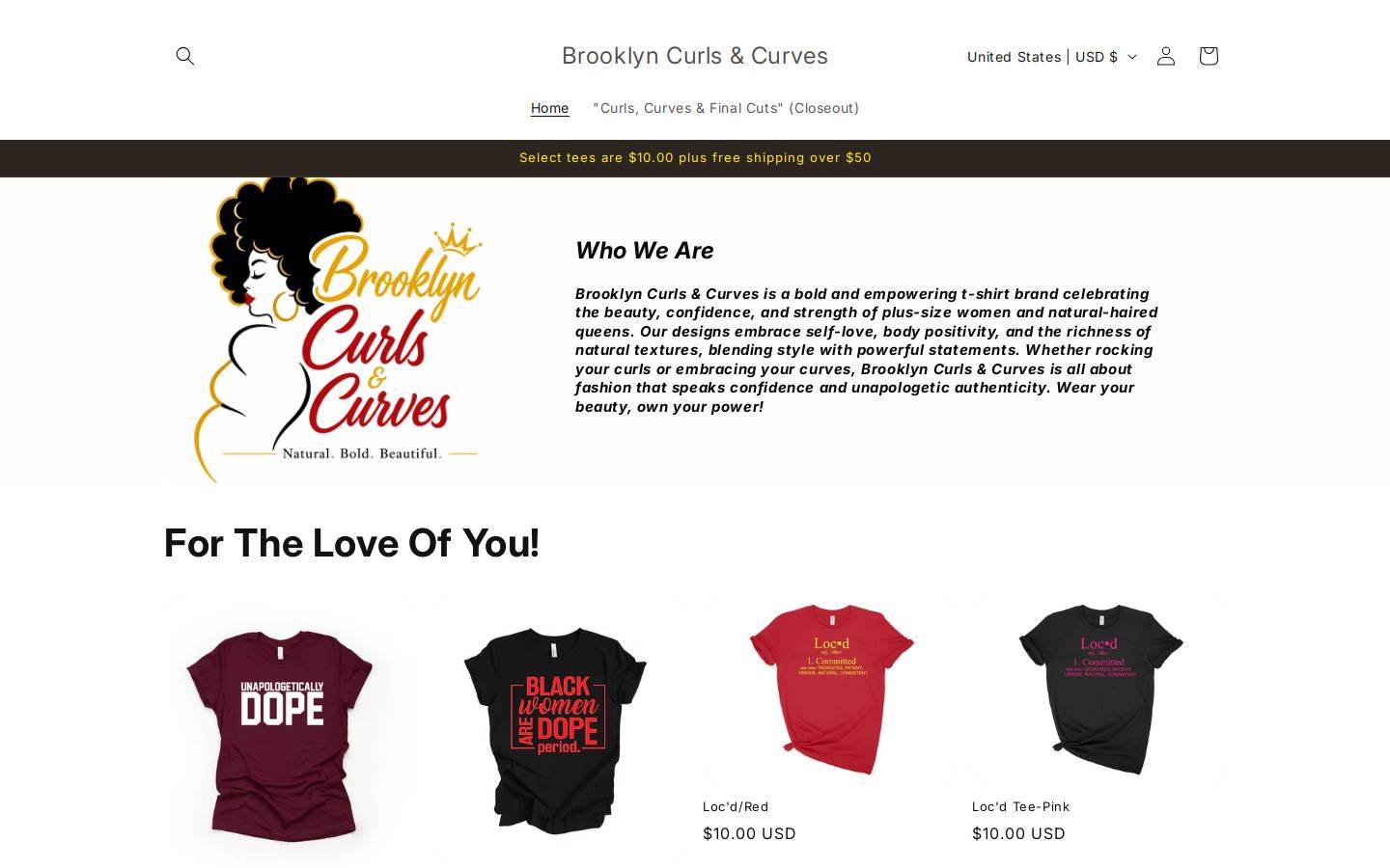 bklyncurlsandcurves.com homepage screenshot