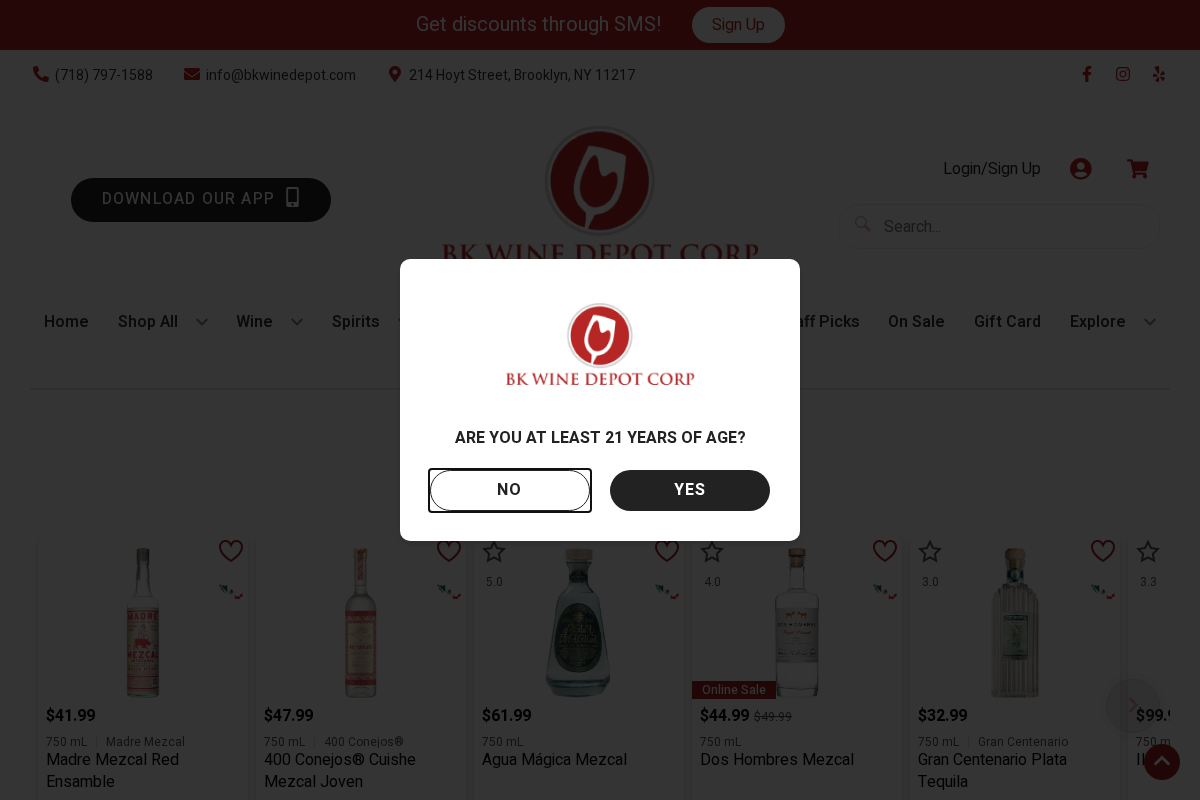 bkwinedepot.com homepage screenshot