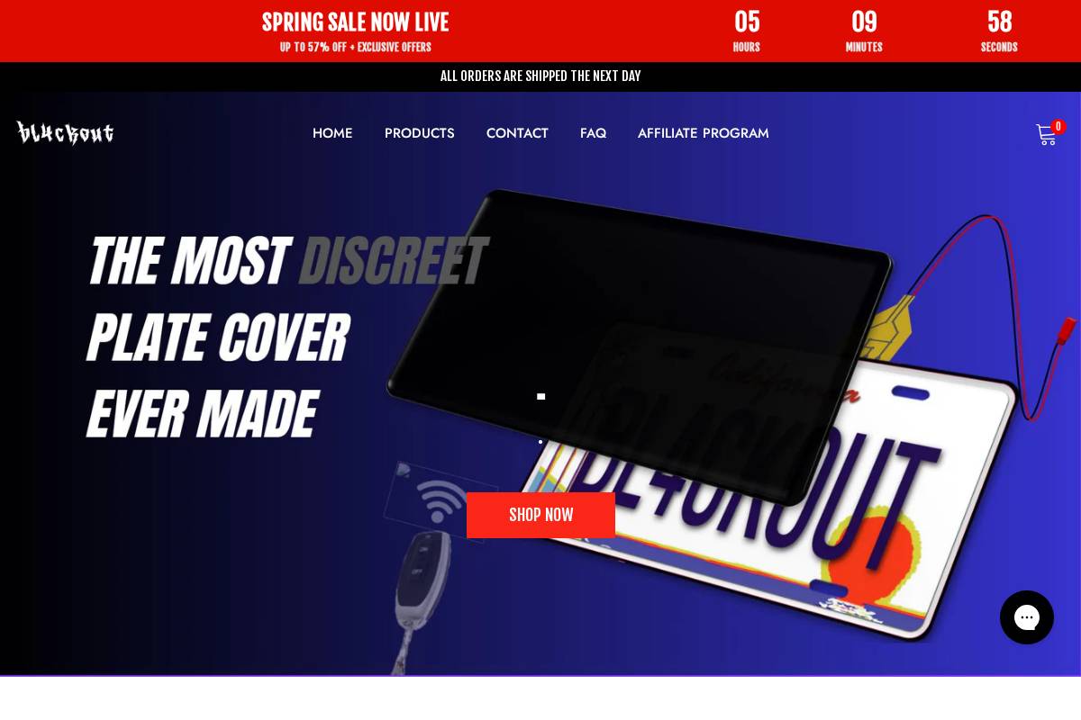 Bl4ckoutlabs homepage screenshot