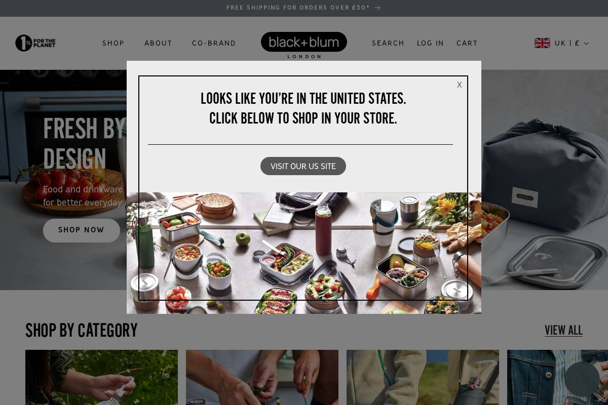 Black + Blum homepage screenshot