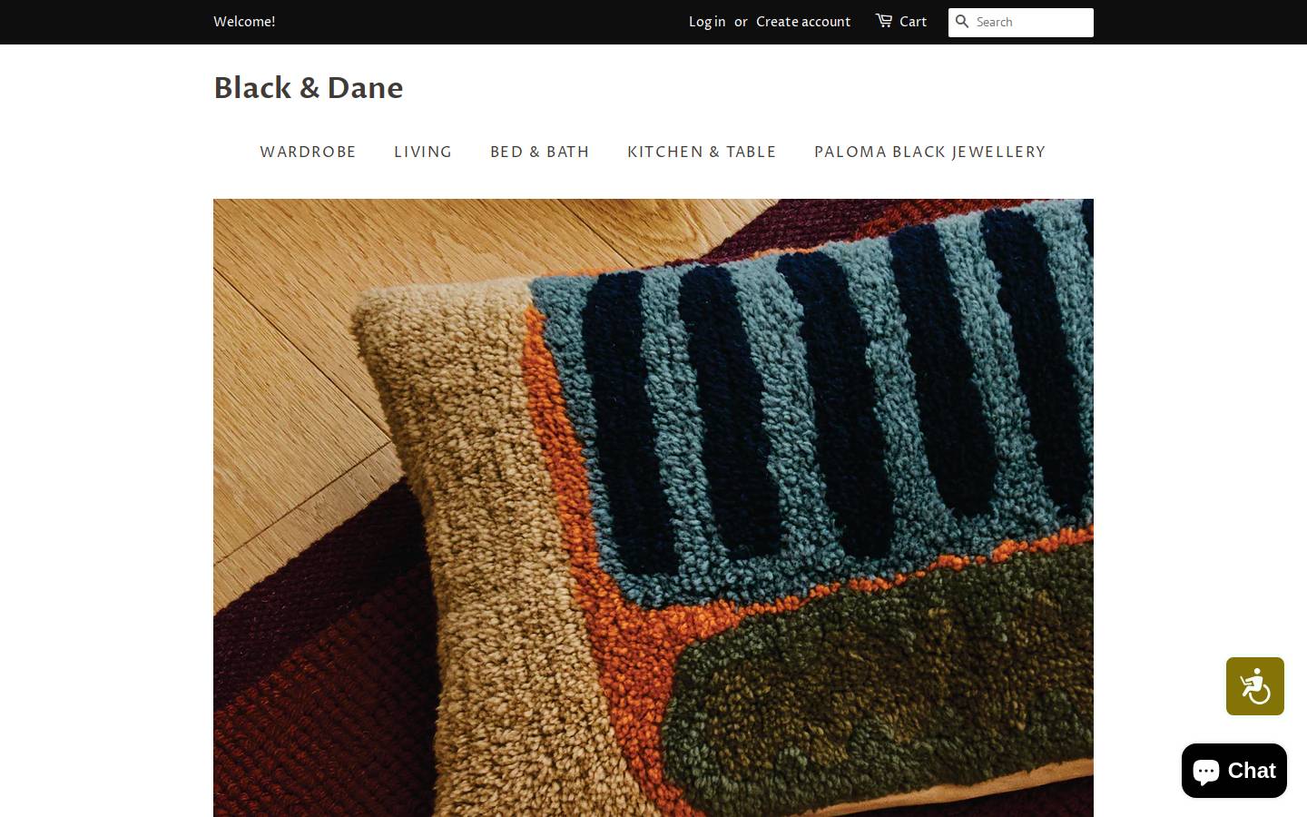 blackanddane.co.nz homepage screenshot