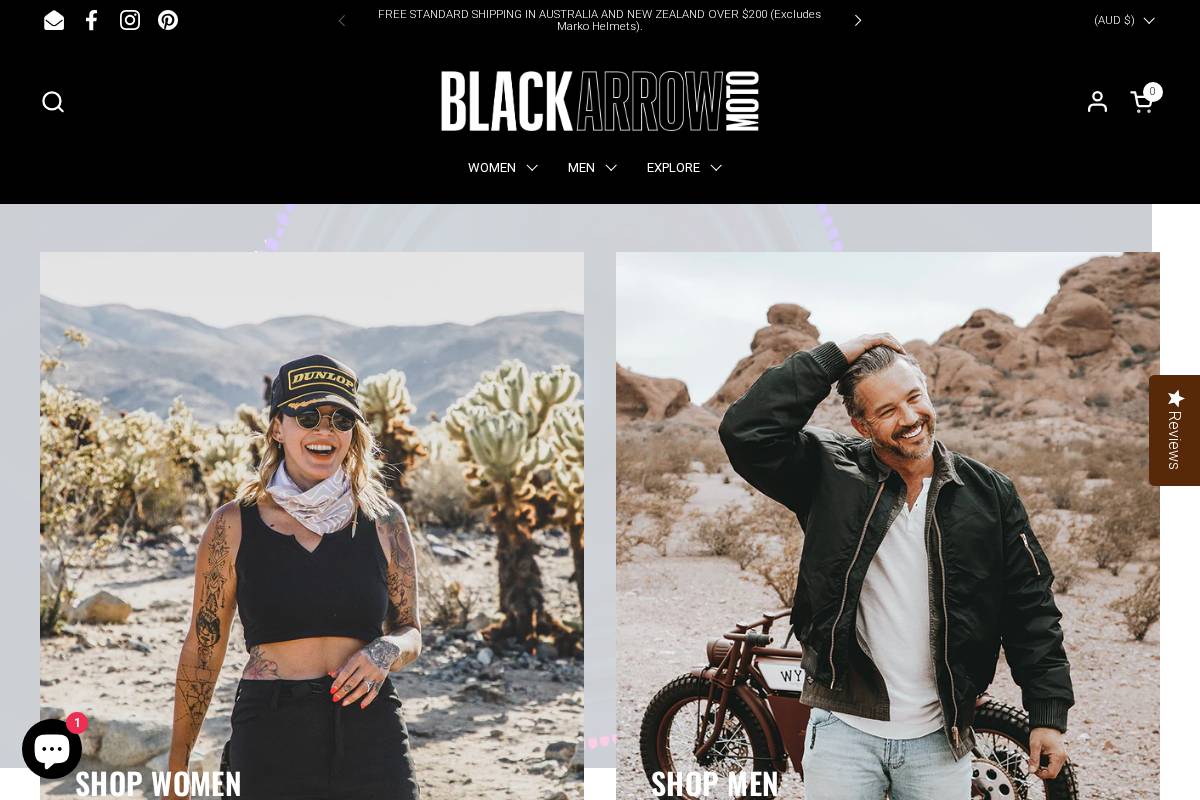 blackarrowlabel.com homepage screenshot
