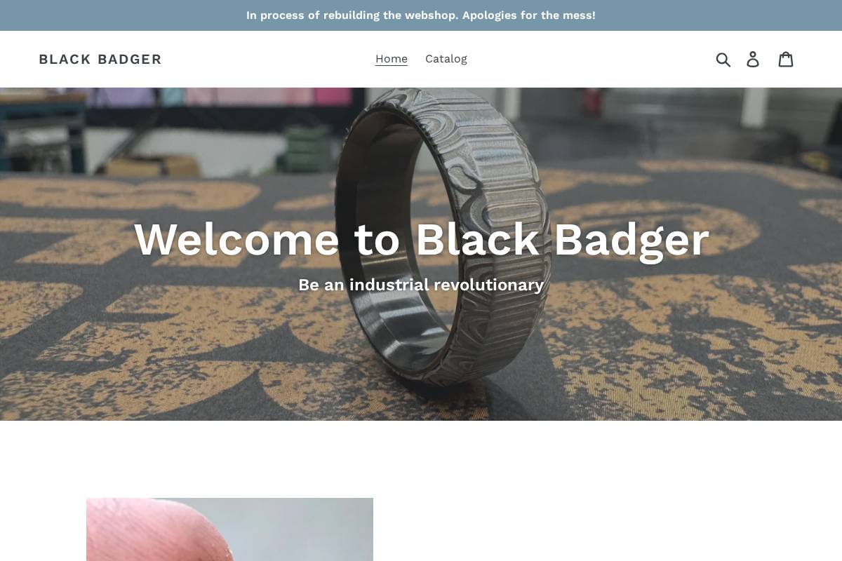 blackbadger.se homepage screenshot