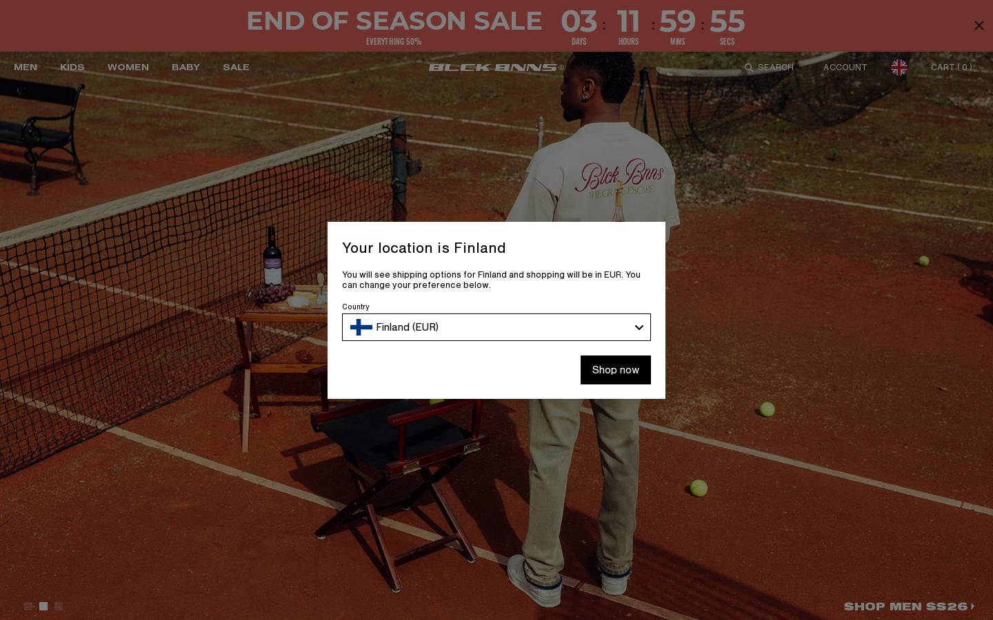 Black Bananas homepage screenshot