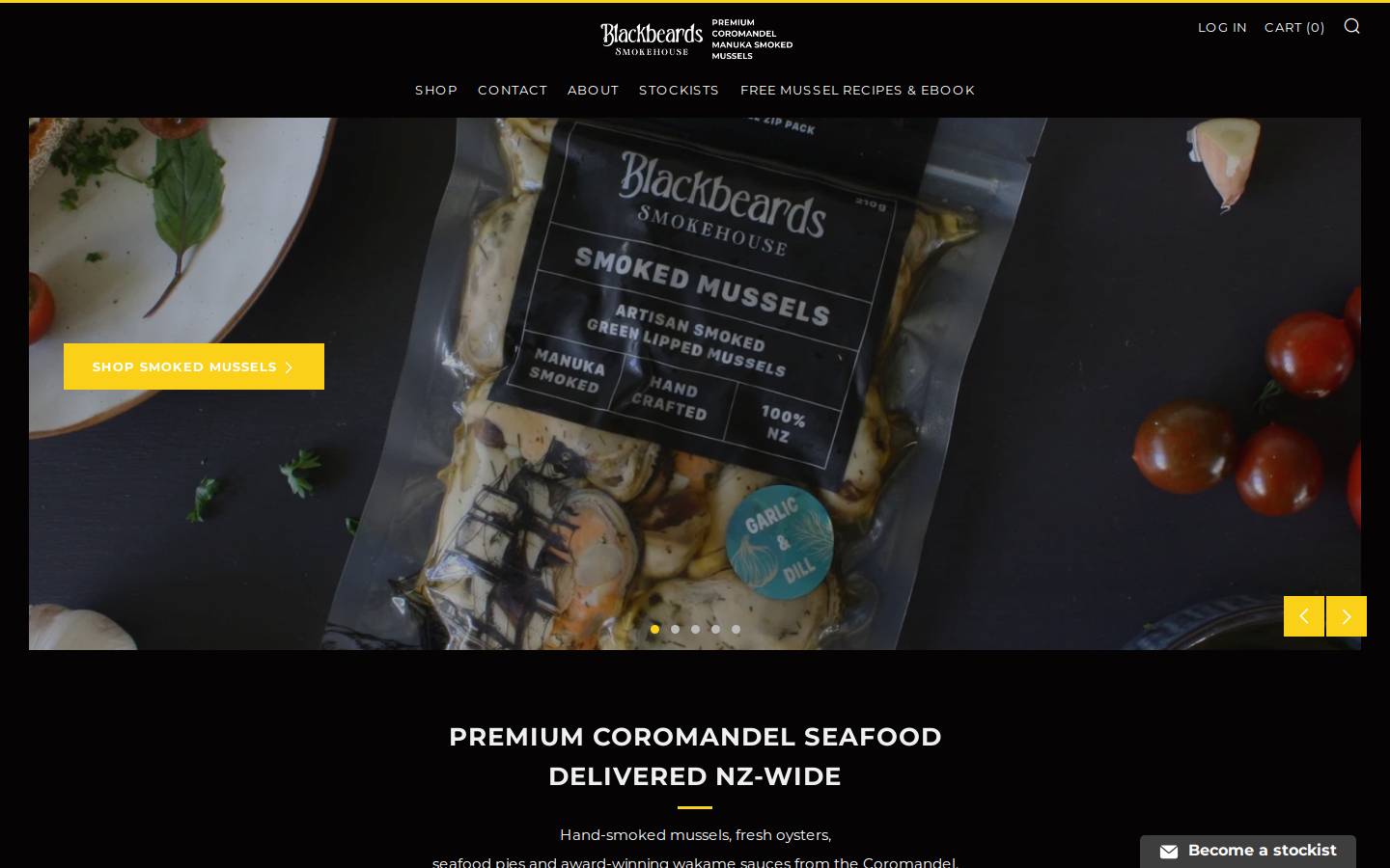blackbeardsmokehouse.co.nz homepage screenshot
