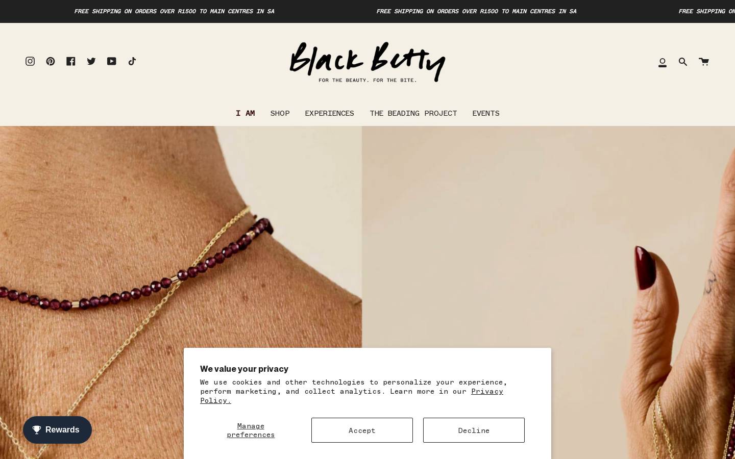 blackbettydesign.com homepage screenshot
