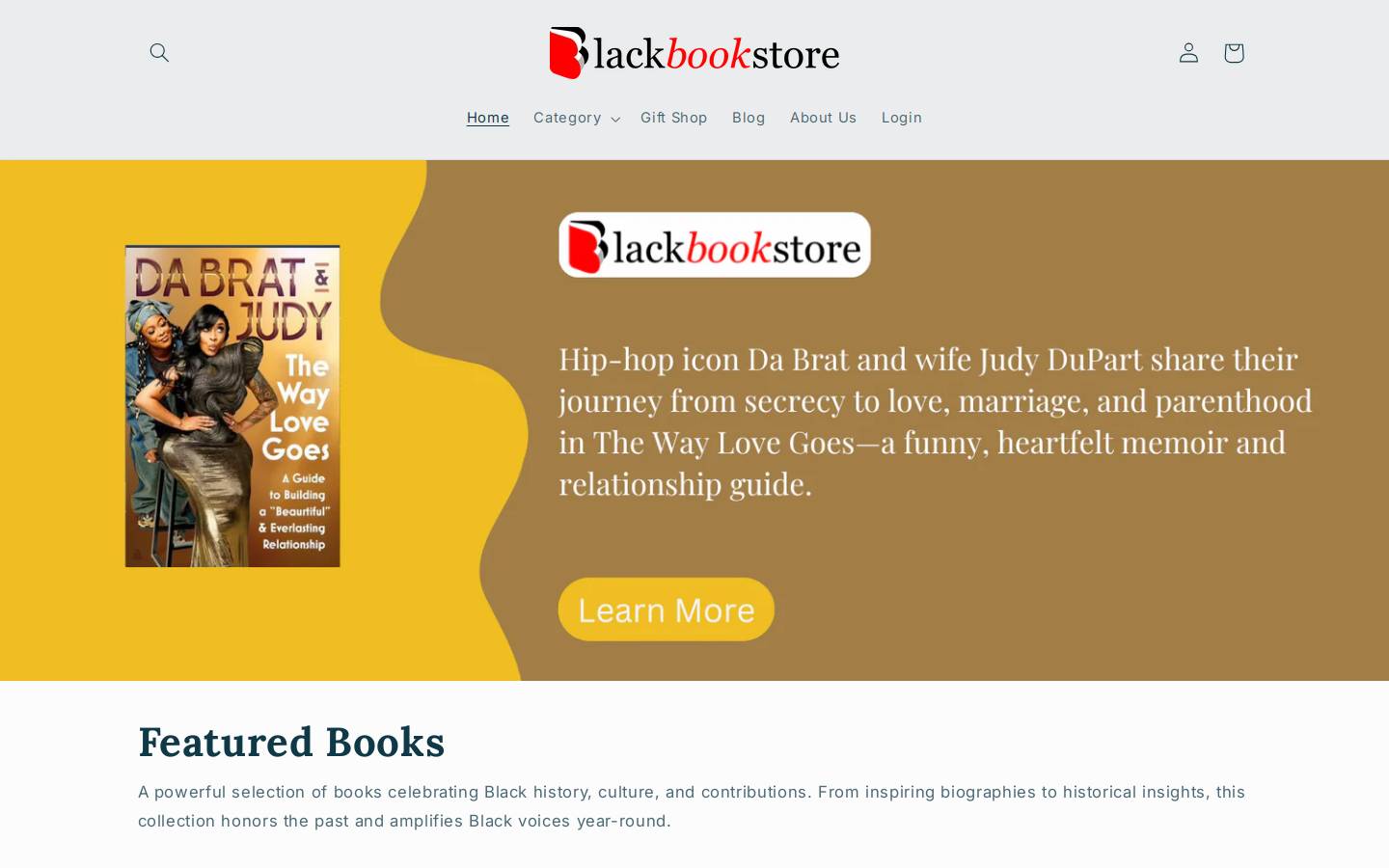 blackbookstore.com homepage screenshot