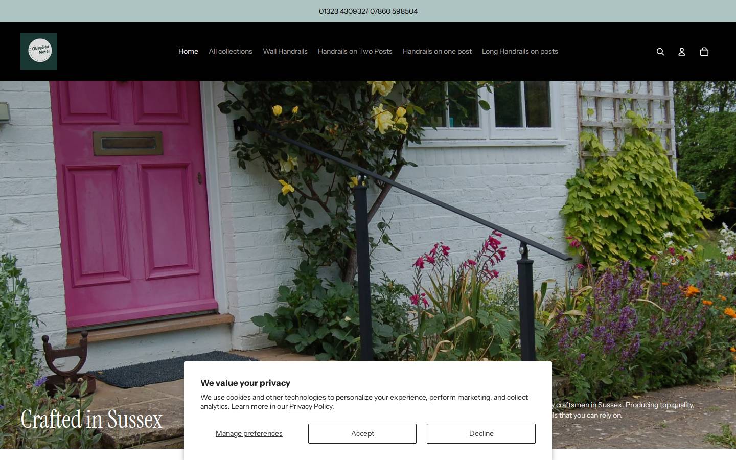blackbourneiron.co.uk homepage screenshot