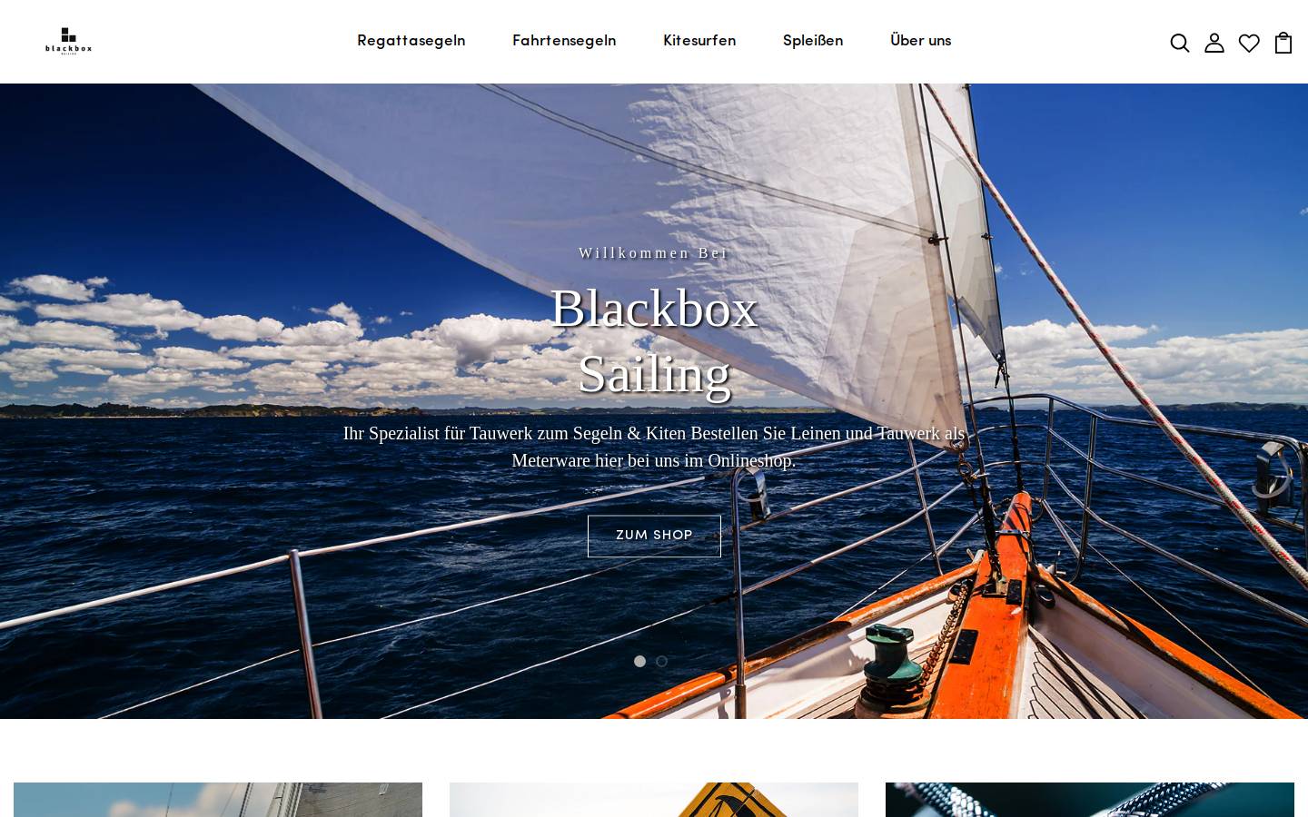 blackbox-sailing.de homepage screenshot