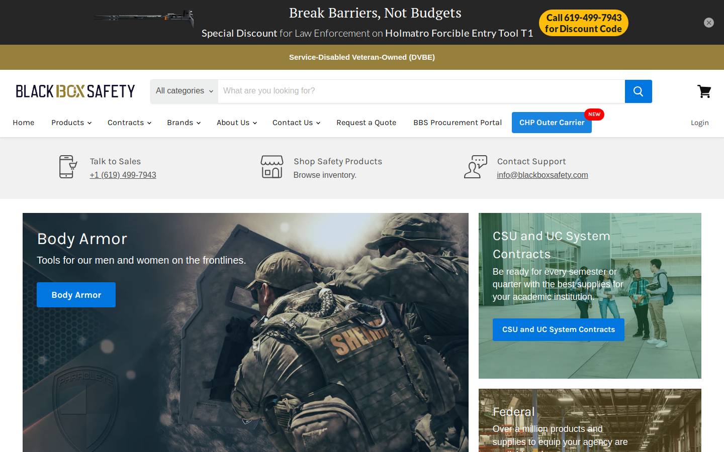 blackboxsafety.com homepage screenshot