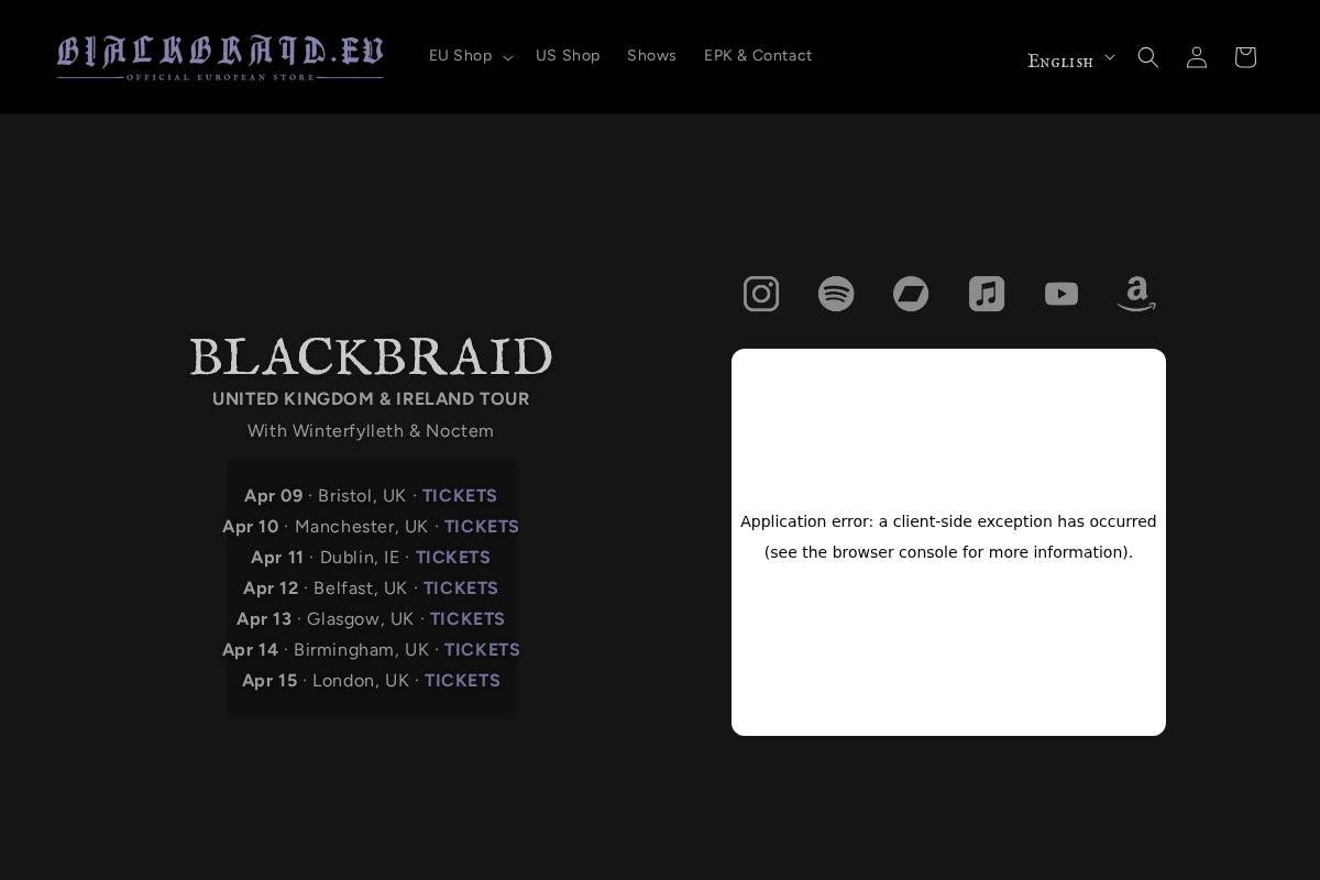 blackbraid.eu homepage screenshot