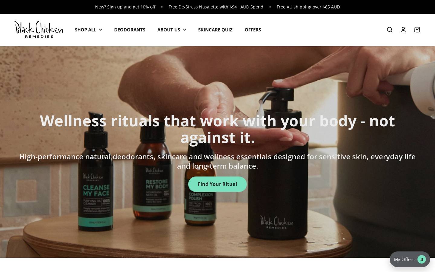 Black Chicken Remedies homepage screenshot