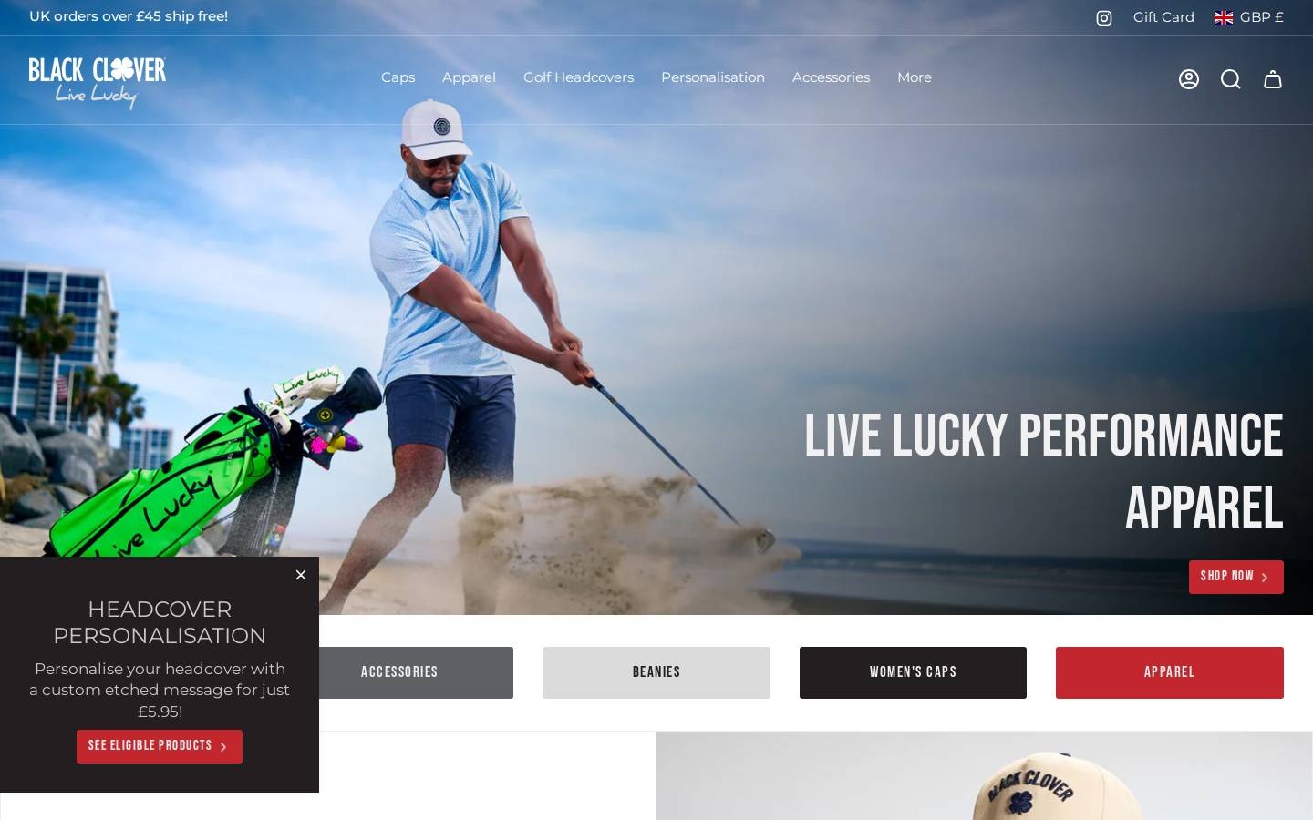 blackcloveruk.com homepage screenshot