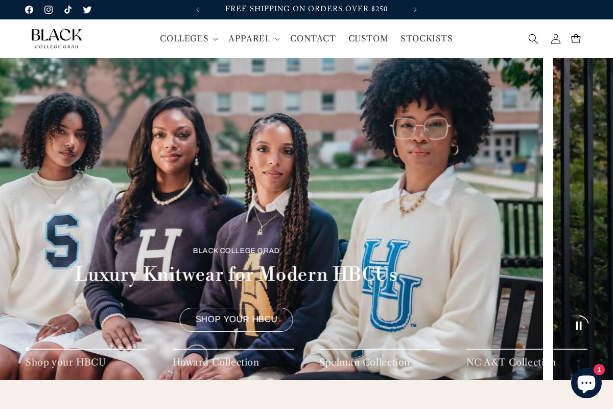 blackcollegegrad.com homepage screenshot