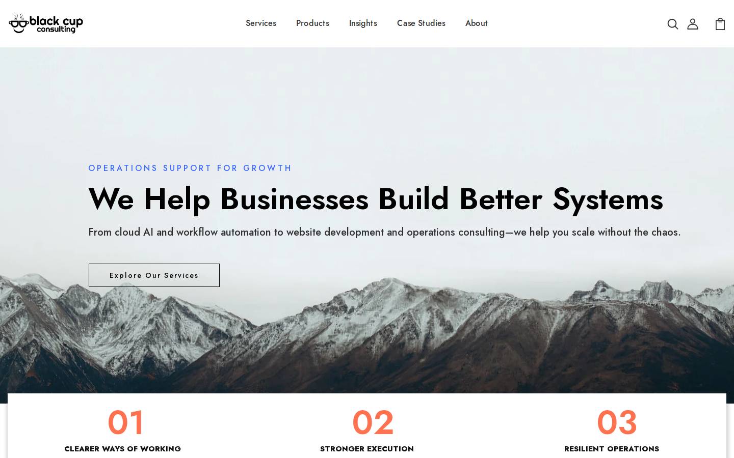 blackcupconsulting.com homepage screenshot