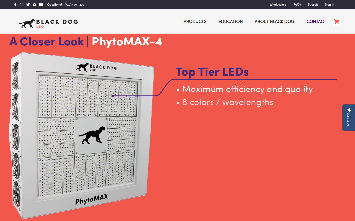 blackdogled.com homepage screenshot