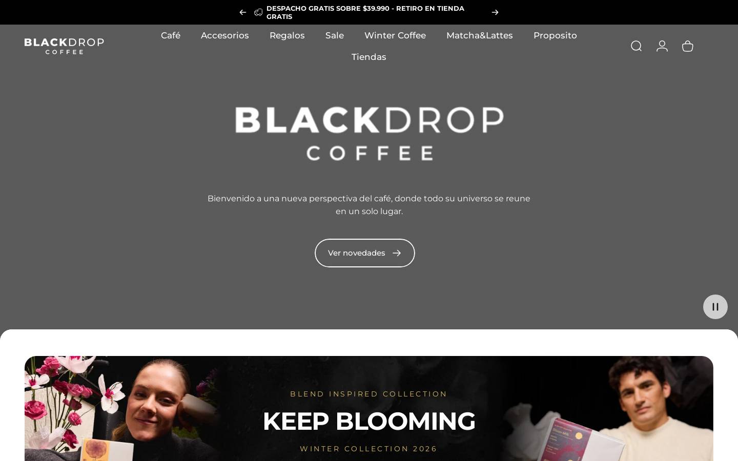 blackdrop.cl homepage screenshot