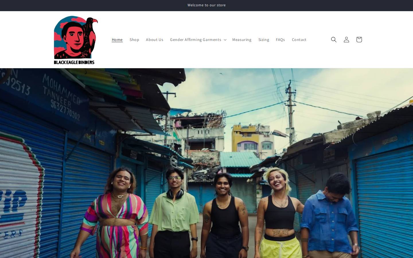blackeaglebinders.com homepage screenshot