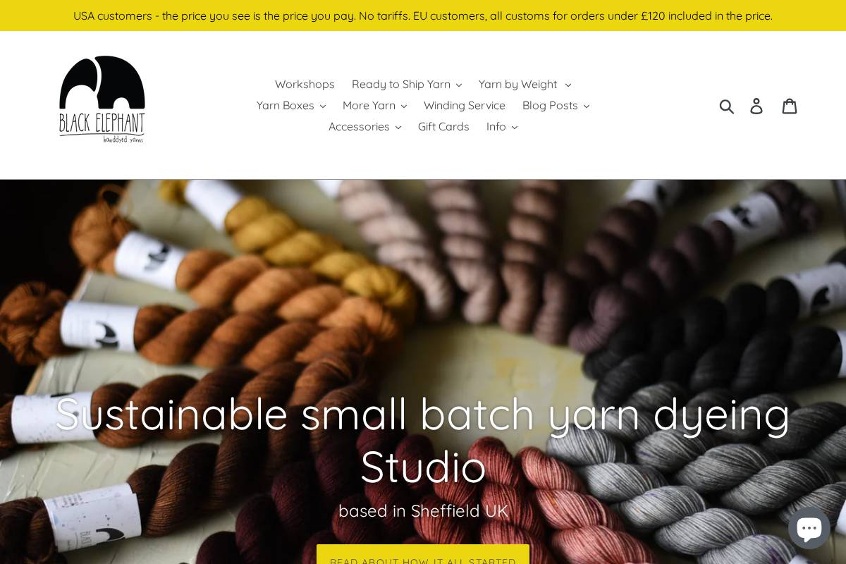 blackelephant.uk homepage screenshot