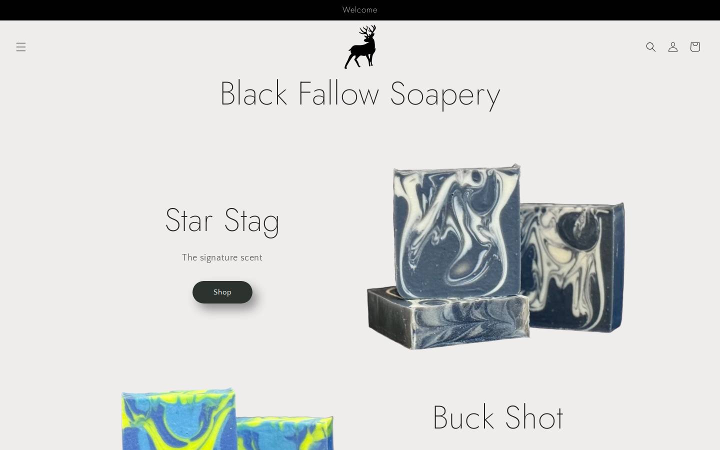 blackfallow.com homepage screenshot