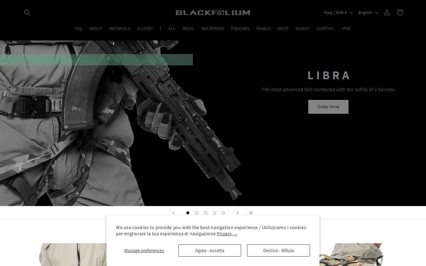 BLACKFOLIUM homepage screenshot