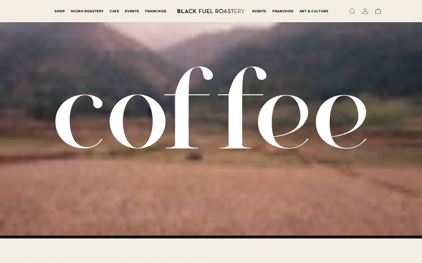 blackfuel.coffee homepage screenshot