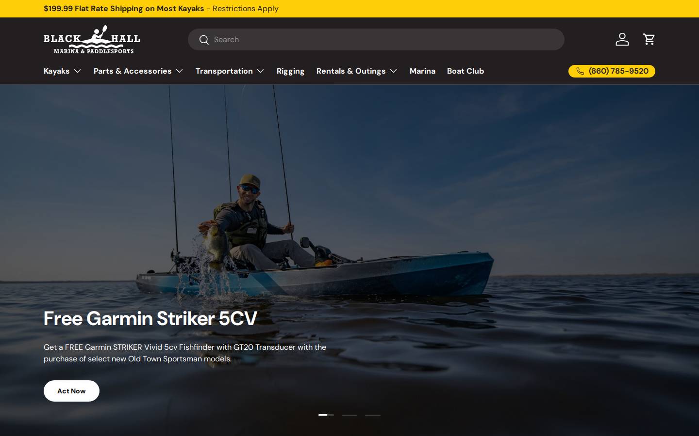 blackhallmarina.com homepage screenshot