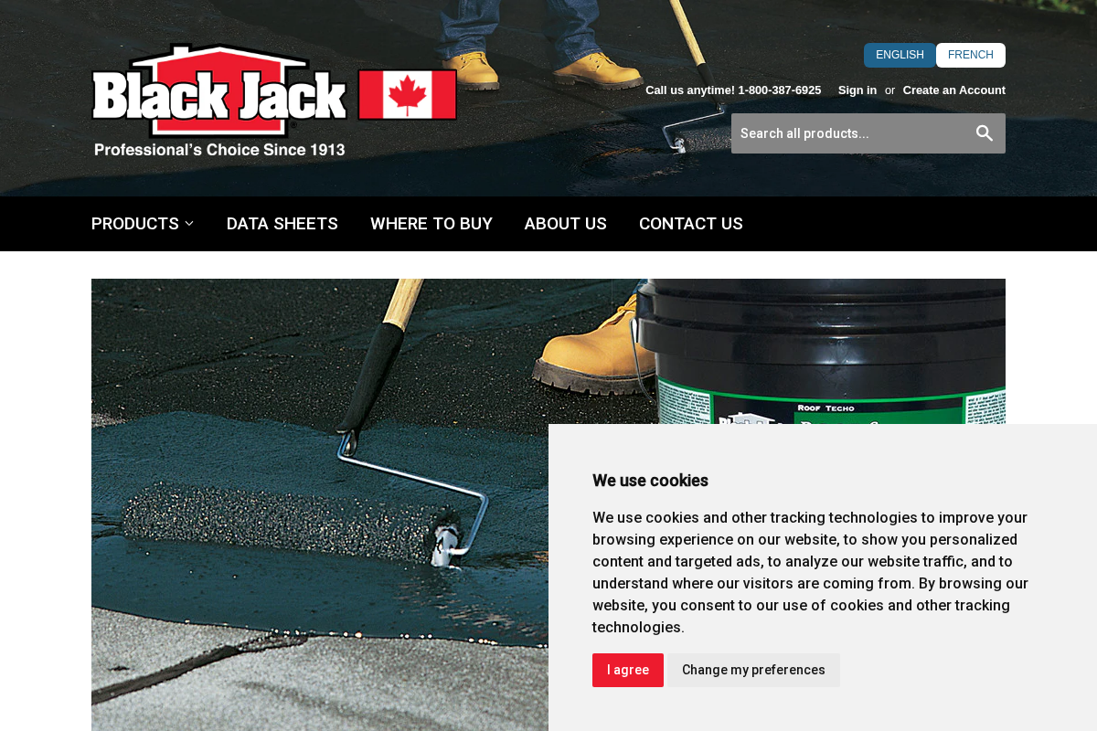 blackjackcoatings.ca homepage screenshot