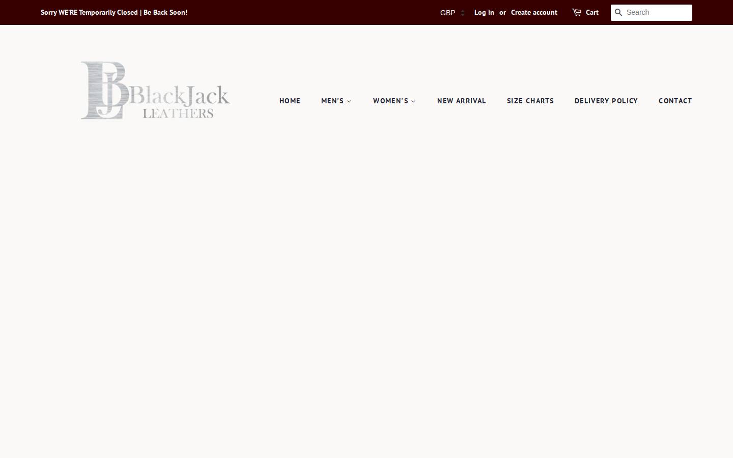 blackjackleathers.com homepage screenshot