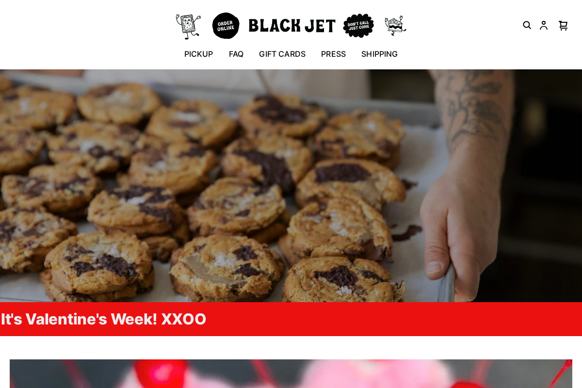 blackjetbakery.com homepage screenshot